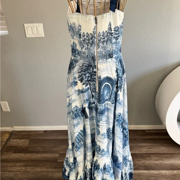 Alice + Olivia Rosalee Bustier Maxi Dress in Chateau 8 - Picture 8 of 14